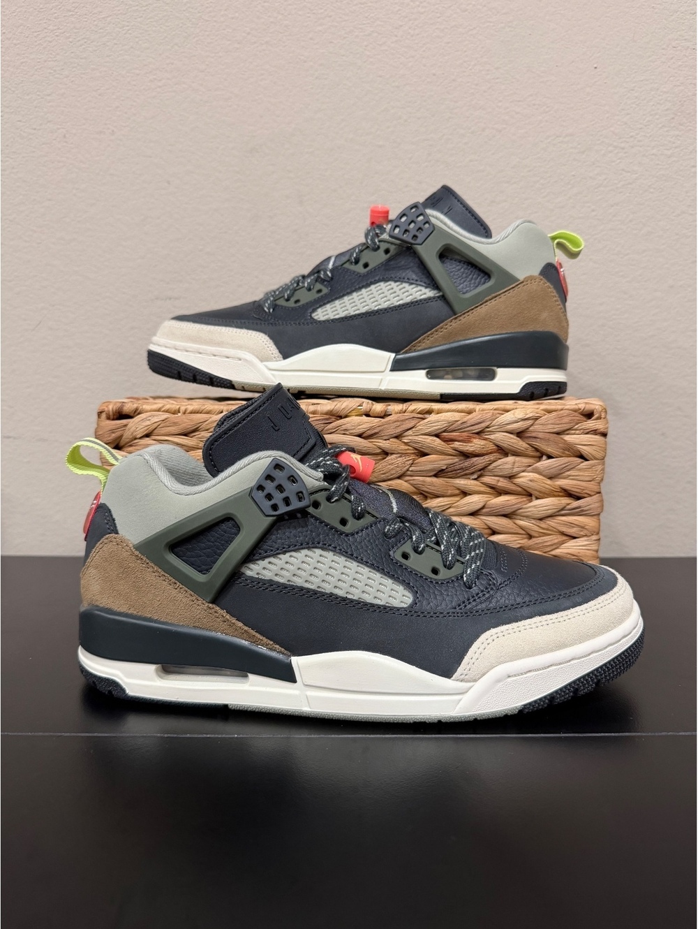 Size 8 - Air Jordan Spizike Low “Anthracite Mango Argo Khaki”